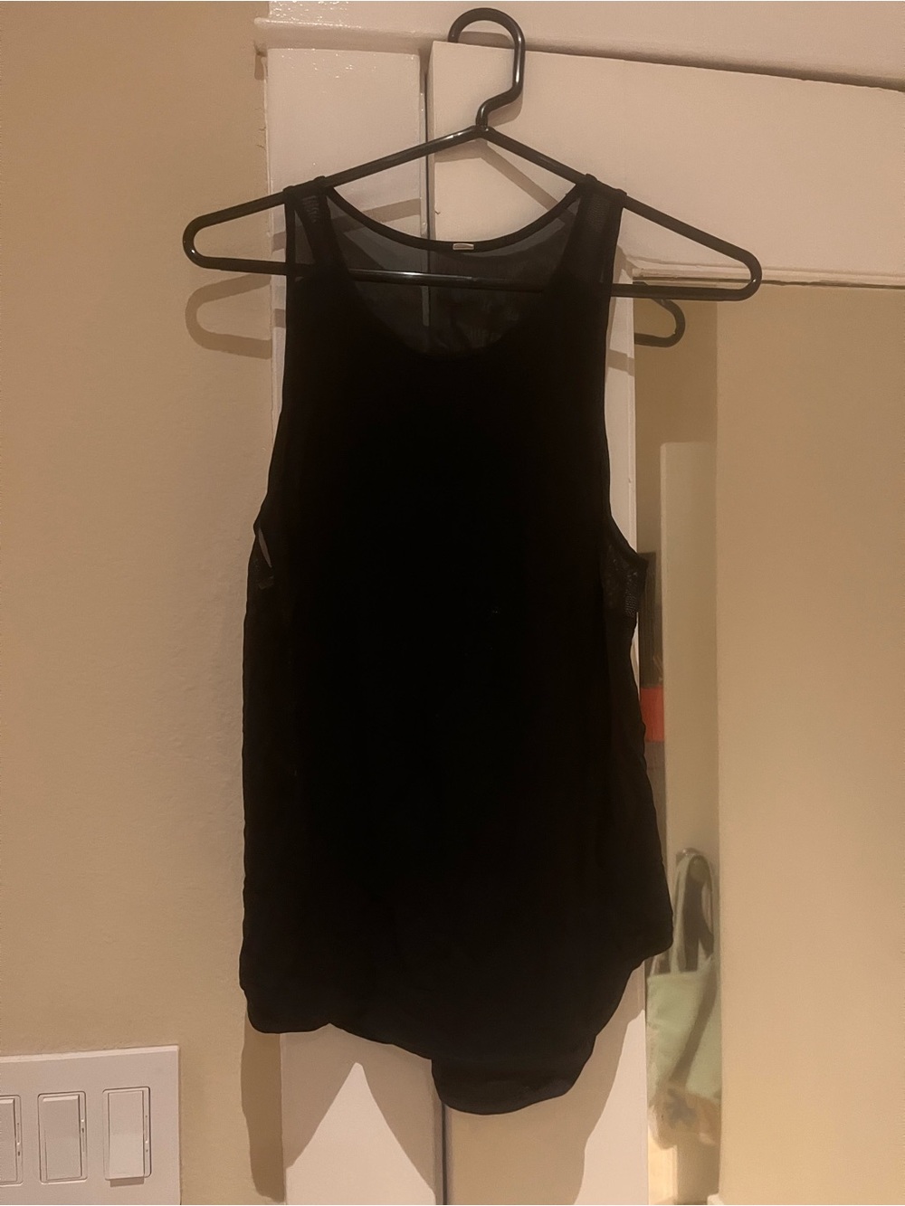 lululemon athletica Black Mesh-Back Workout Tank